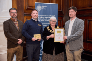 Phoenix Mill restoration Wakefield award presentation Jon Henley Tome Cardoes Maureen Tennant-King